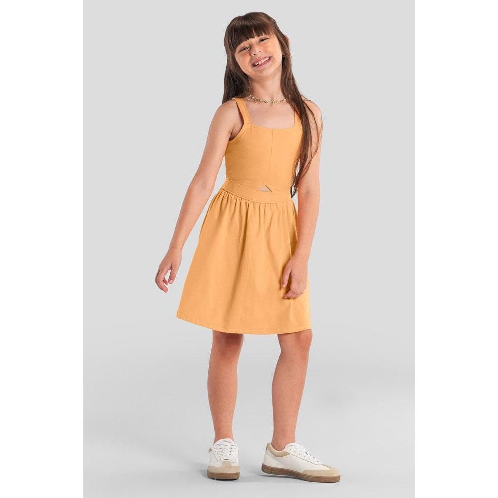 Vestido infantil menina em cotton Brandili