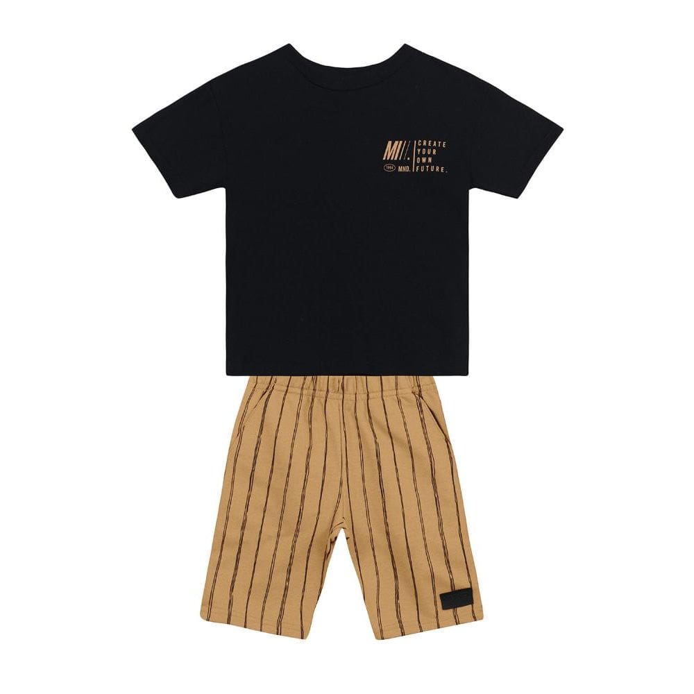 Conjunto infantil menino oversized Mundi