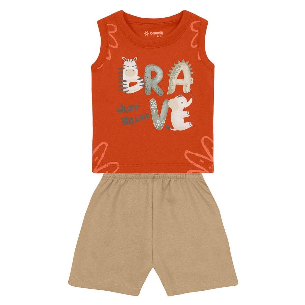 Conjunto bebê menino de elefantinho Brandili