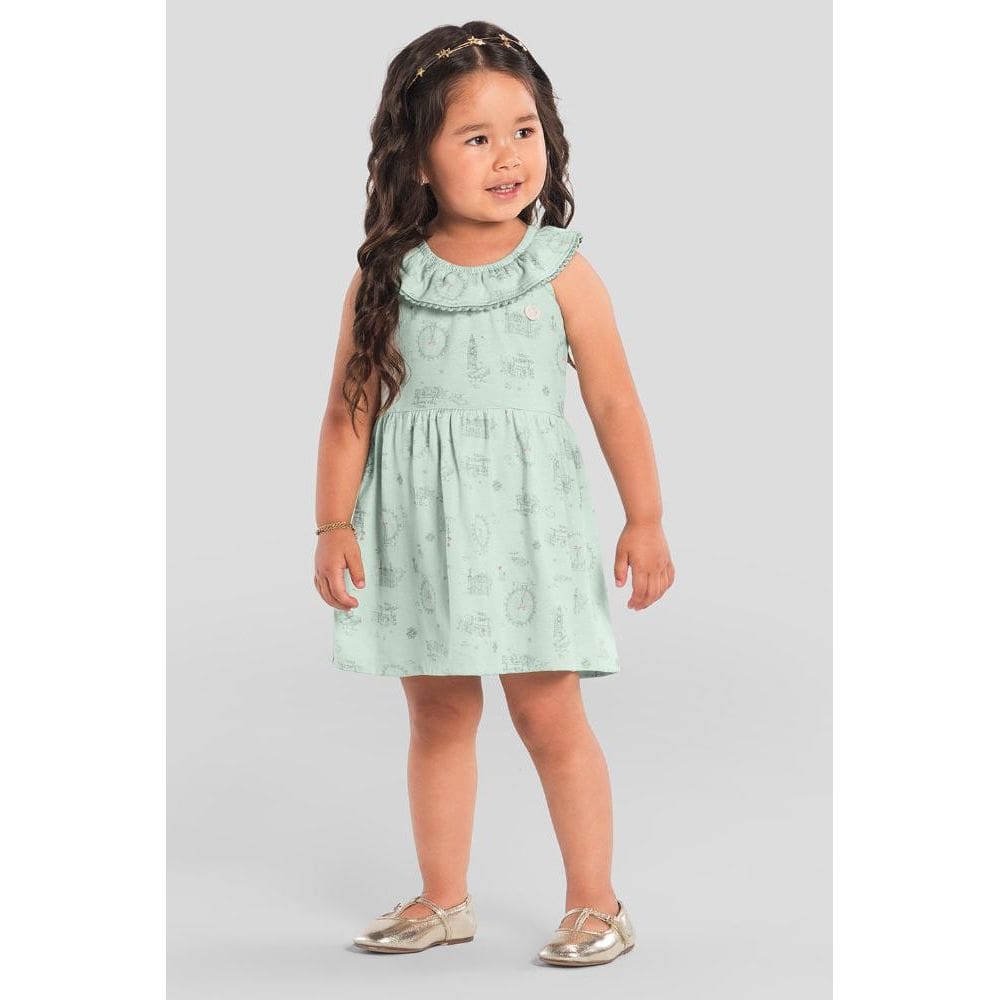 Vestido infantil menina de esquilo Mundi