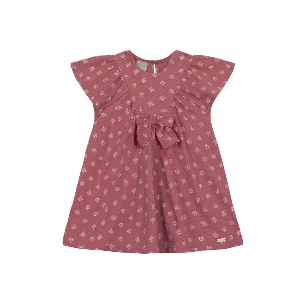 Vestido infantil menina com laço Mundi