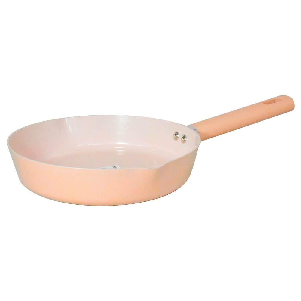 Frigideira de Indução Antiaderente Cerâmica Chicago Bege 24cm - Casambiente