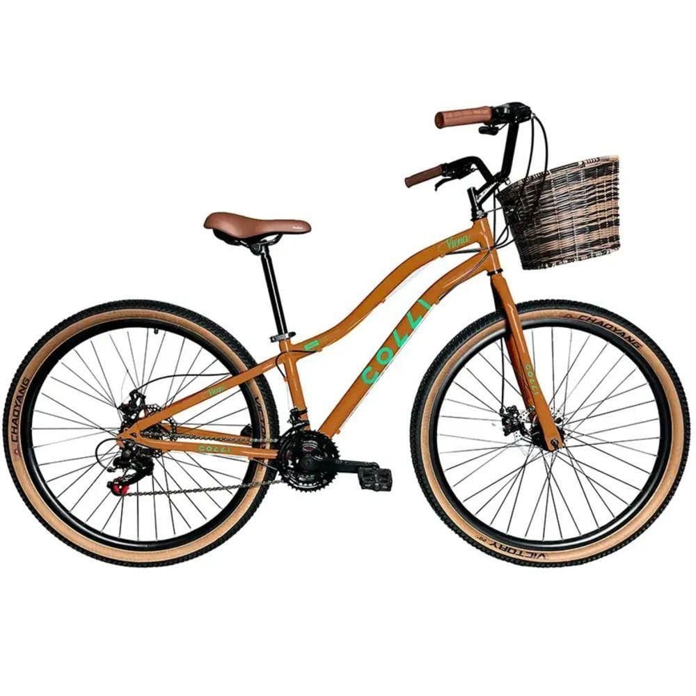Bicicleta Colli Viena A.29 F.disco 21v C- Cesto - 610c-38d Bronze