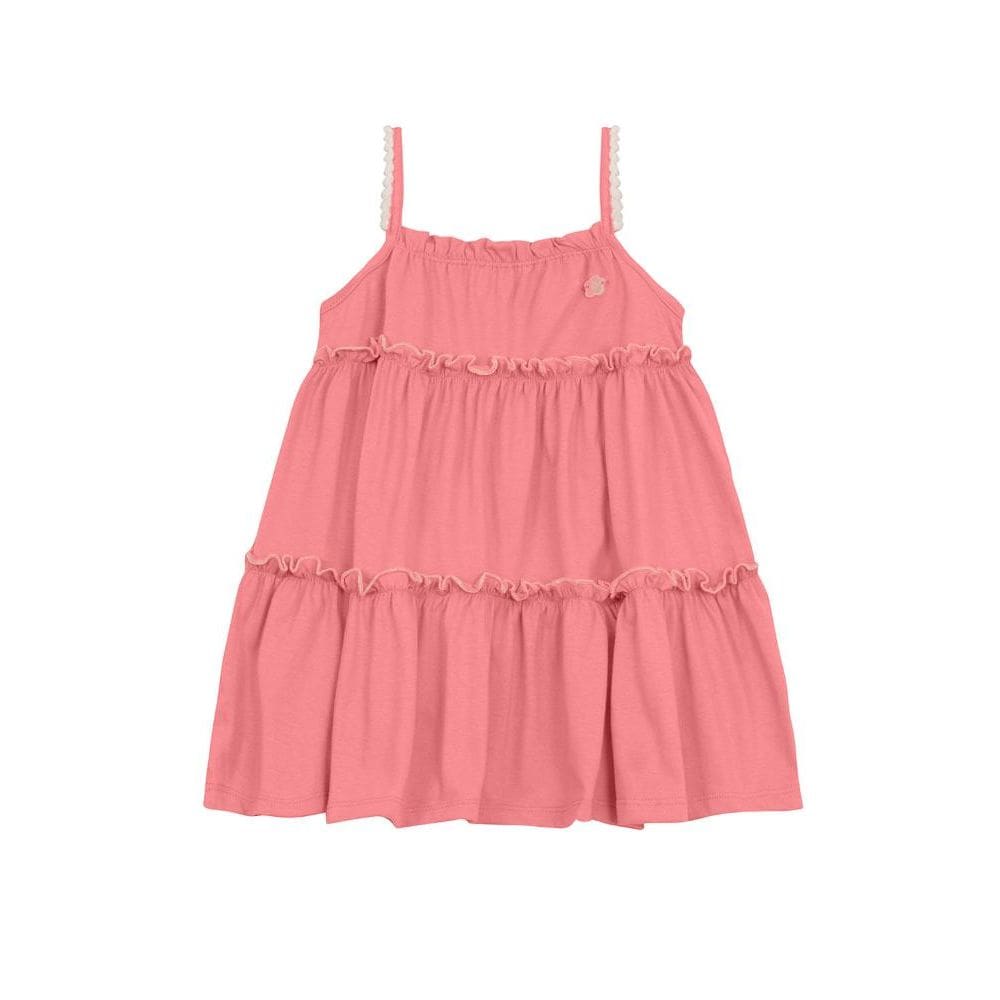 Vestido infantil menina com pompom Brandili