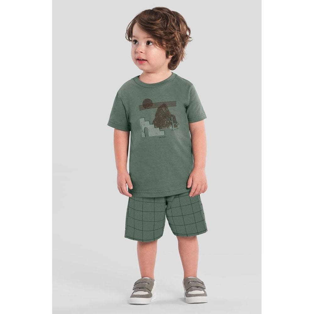 Conjunto infantil menino de cacto Mundi
