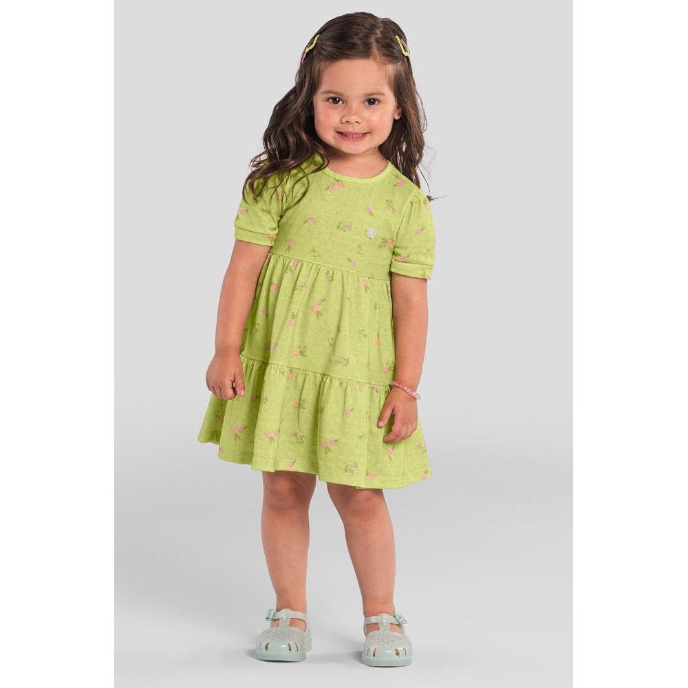 Vestido infantil menina florido Brandili