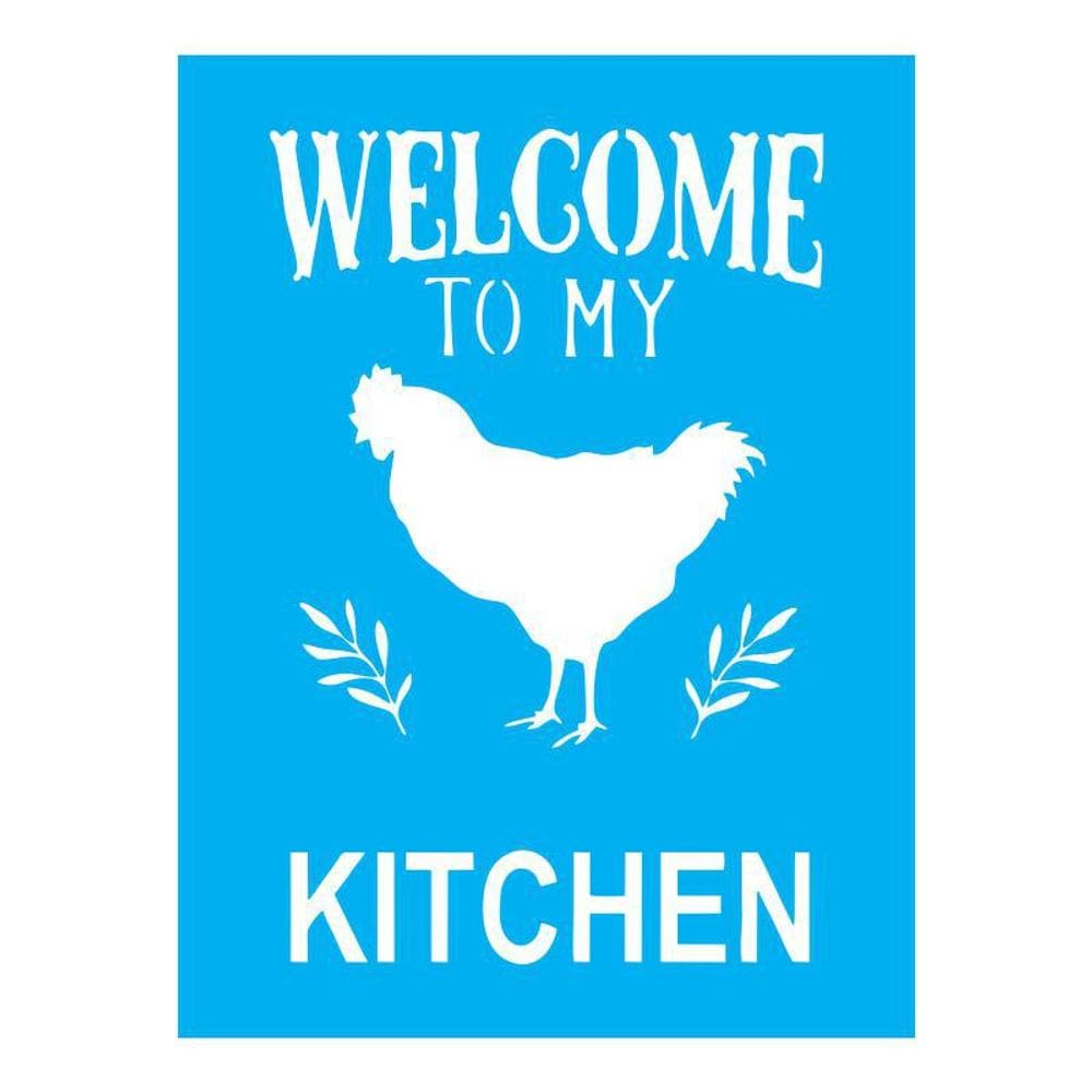 Stencil Tamako Welcome To My Kitchen - 15X20Cm - Ref A2955