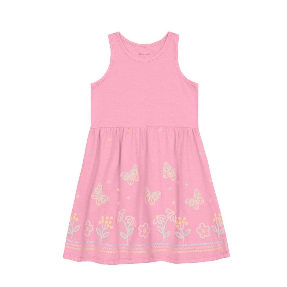 Vestido infantil menina de borboletas Brandili