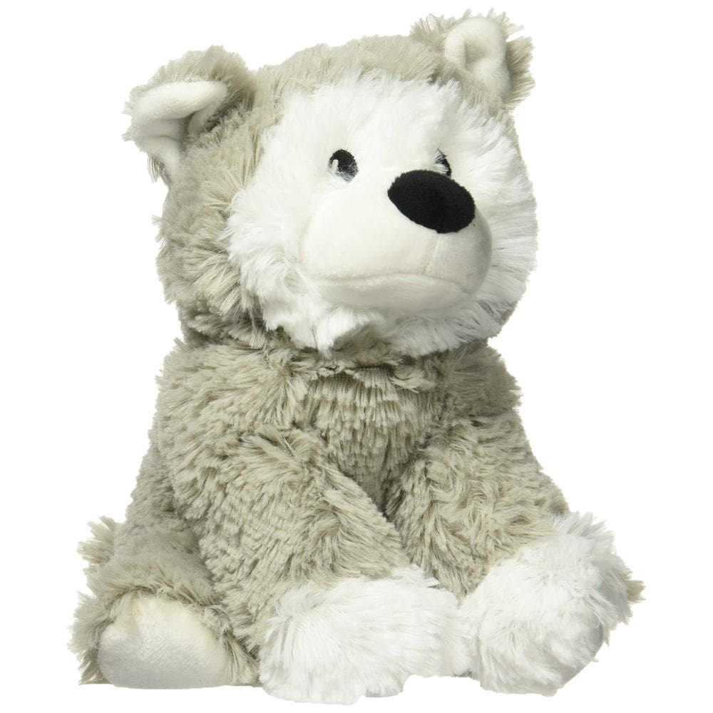Animal de pelúcia Warmies Husky Cozy Plush, lavanda aquecível