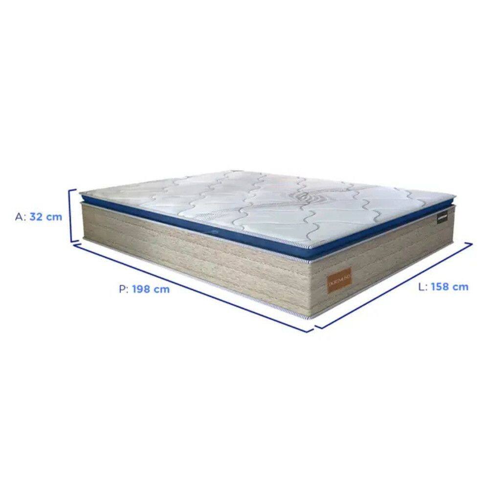 Colchão Queen Size Molas BlueWave Dortmund | Casas Bahia