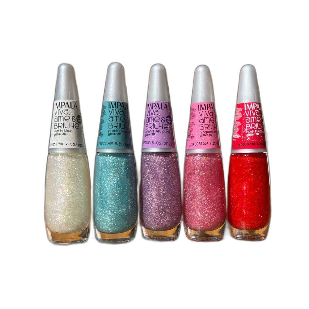 Esmalte Gliltter Impala Viva Ame Brilhe