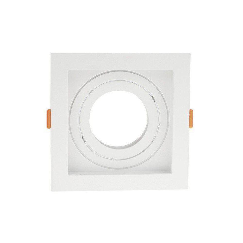 Spot Recuado De Embutir Quadrado Móvel Par30 Branco Taschibr