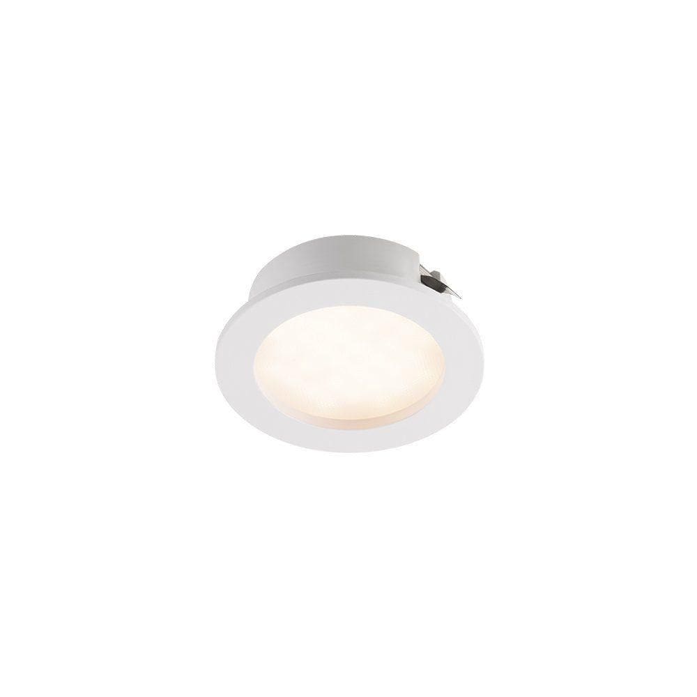 Spot De Embutir Para Móvel Stella Móbili Redondo Led Alto Irc 90 2,5w Bivolt Branco - 3000k - Luz Amarela