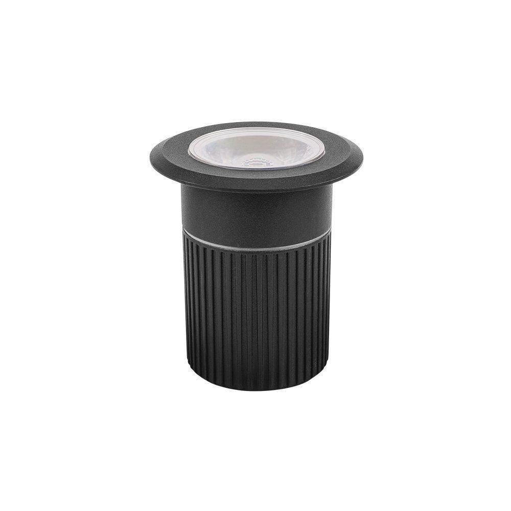 Embutido De Solo Led Stella Focco 10w Bivolt Preto 3000k Luz Amarela