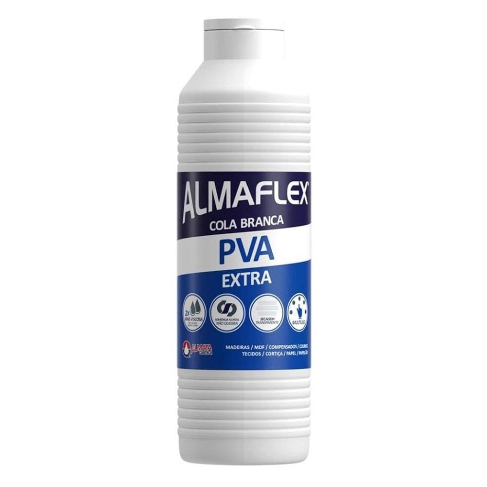 Cola Branca Almaflex PVA Extra 813 500Kg - Embalagem com 12 Unidades
