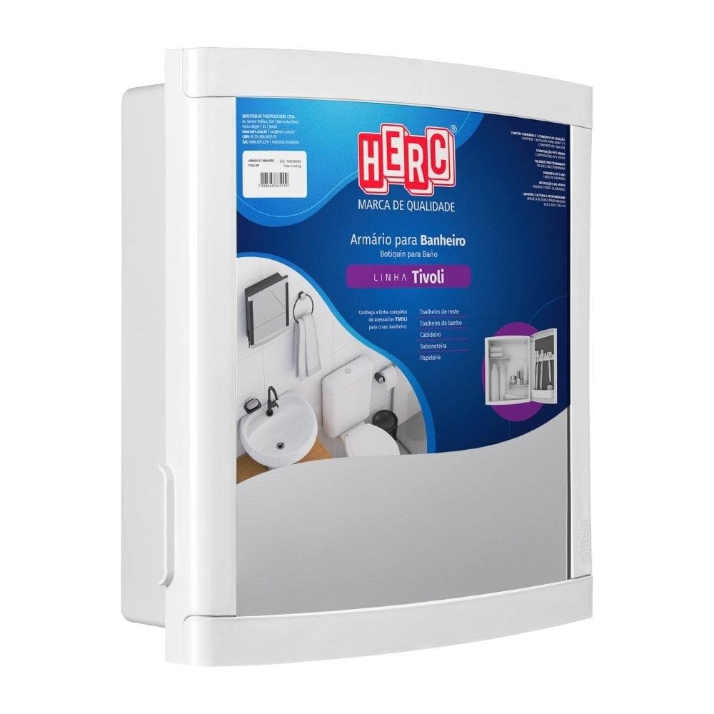 Armário Para Banheiro Herc Tivoli Branco