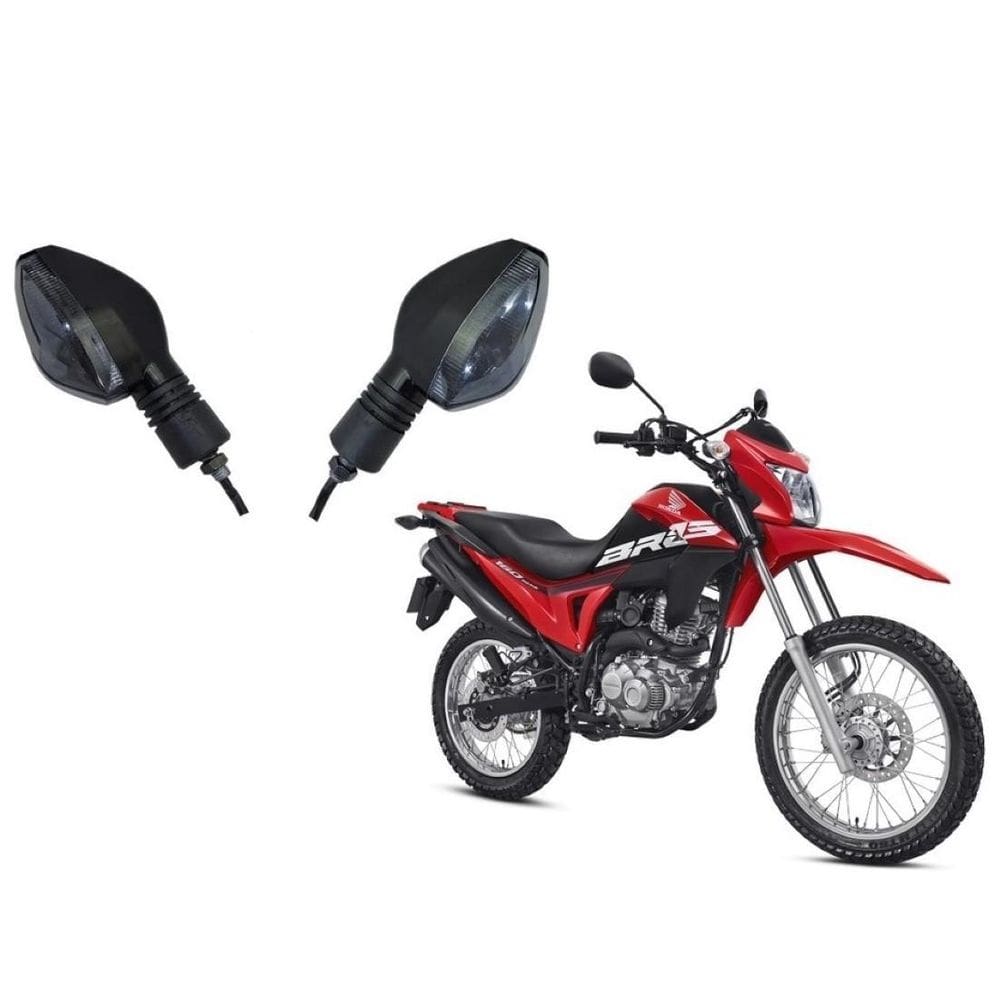 Par Piscas Fume Mini Bros 2014 Honda Cg Titan Fan Ate 2013
