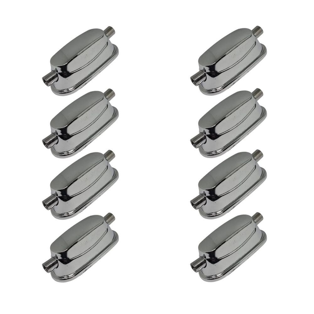 Kit 8 Canoas Cromada Para Caixa 2 Afinações 18.4 Spanking