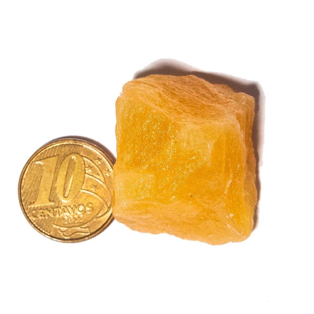 01 Calcita Mexicana Pedra Natural Média 35mm 25 a 50g