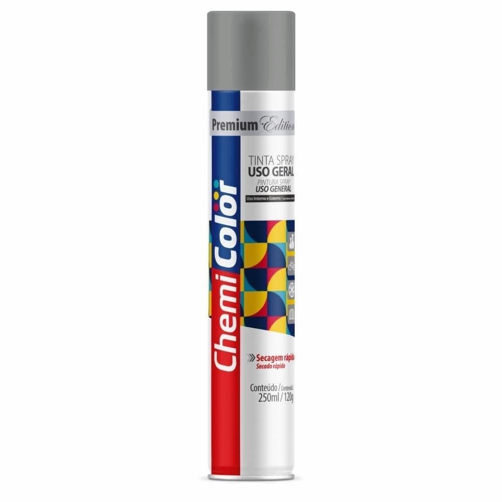 Tinta Spray Chemicolor Uso Geral Cinza Escuro 250ml