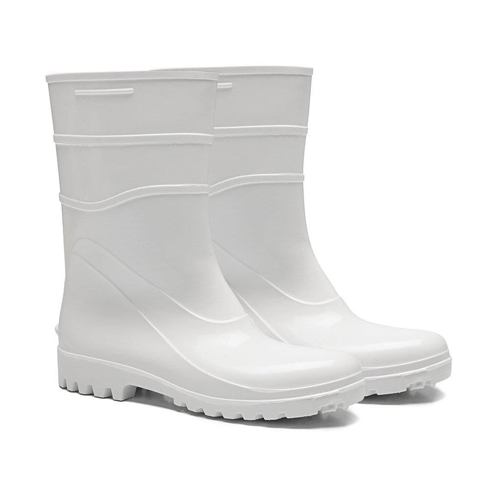 Bota PVC Bracol Branca CA37456 Cano Curto Sem Forro