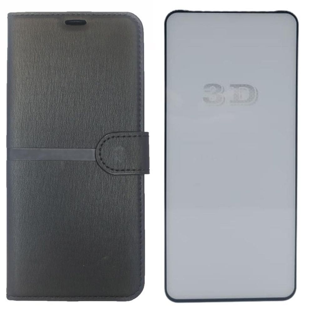 Kit Capa Carteira Compatível Com Motorola G52 + Película 3D