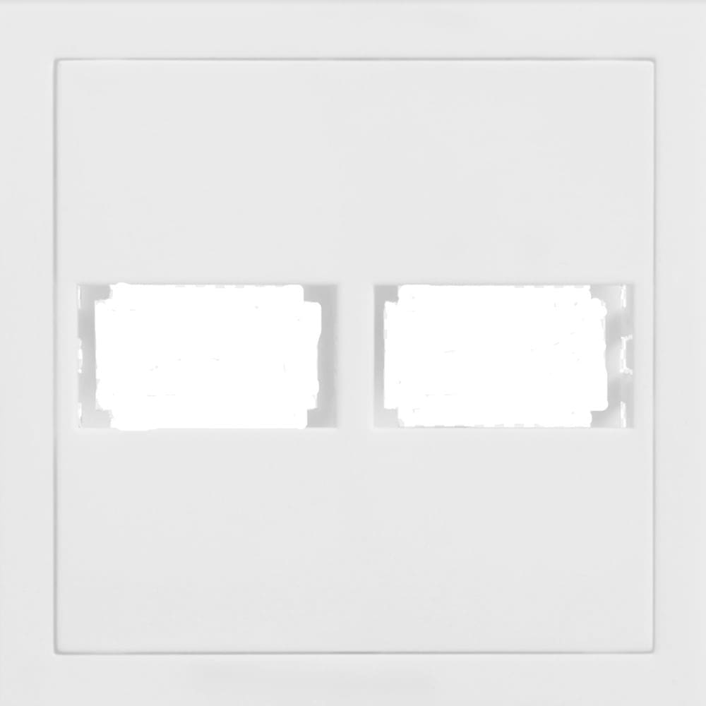 Placa Branca para 2 Módulos com Suporte 4x4 - EK-30000/41 - EKRON