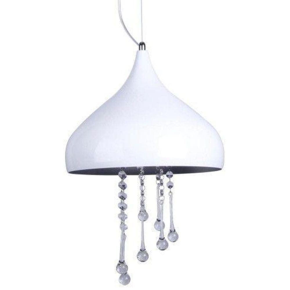 Pendente Treviso Modena Branco Com Prata - Md70149A-1