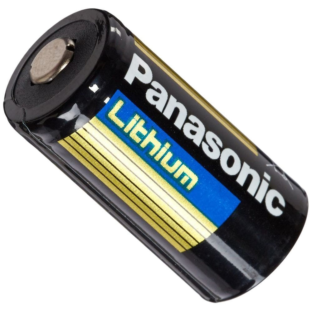 Bateria Panasonic CR123A de lítio 3V 1,55Ah (pacote com 12)