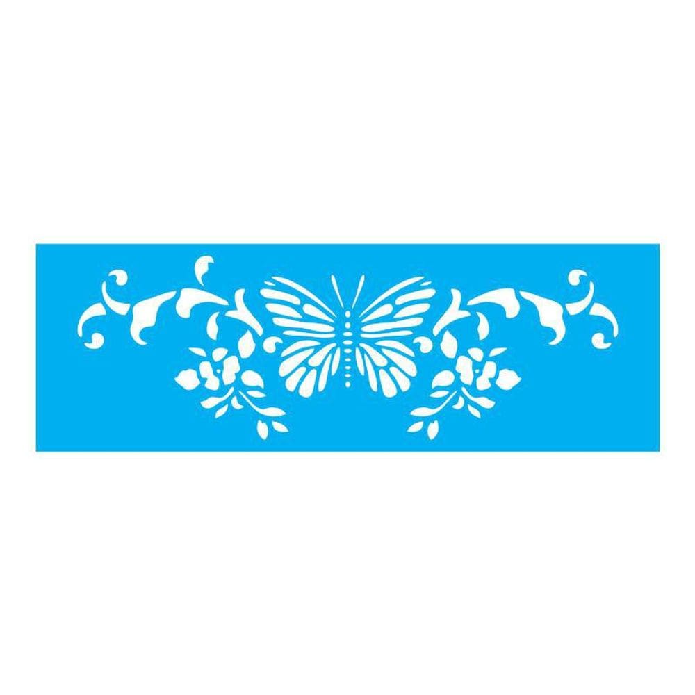 Stencil Tamako Floral - 10X30Cm - Ref 7653