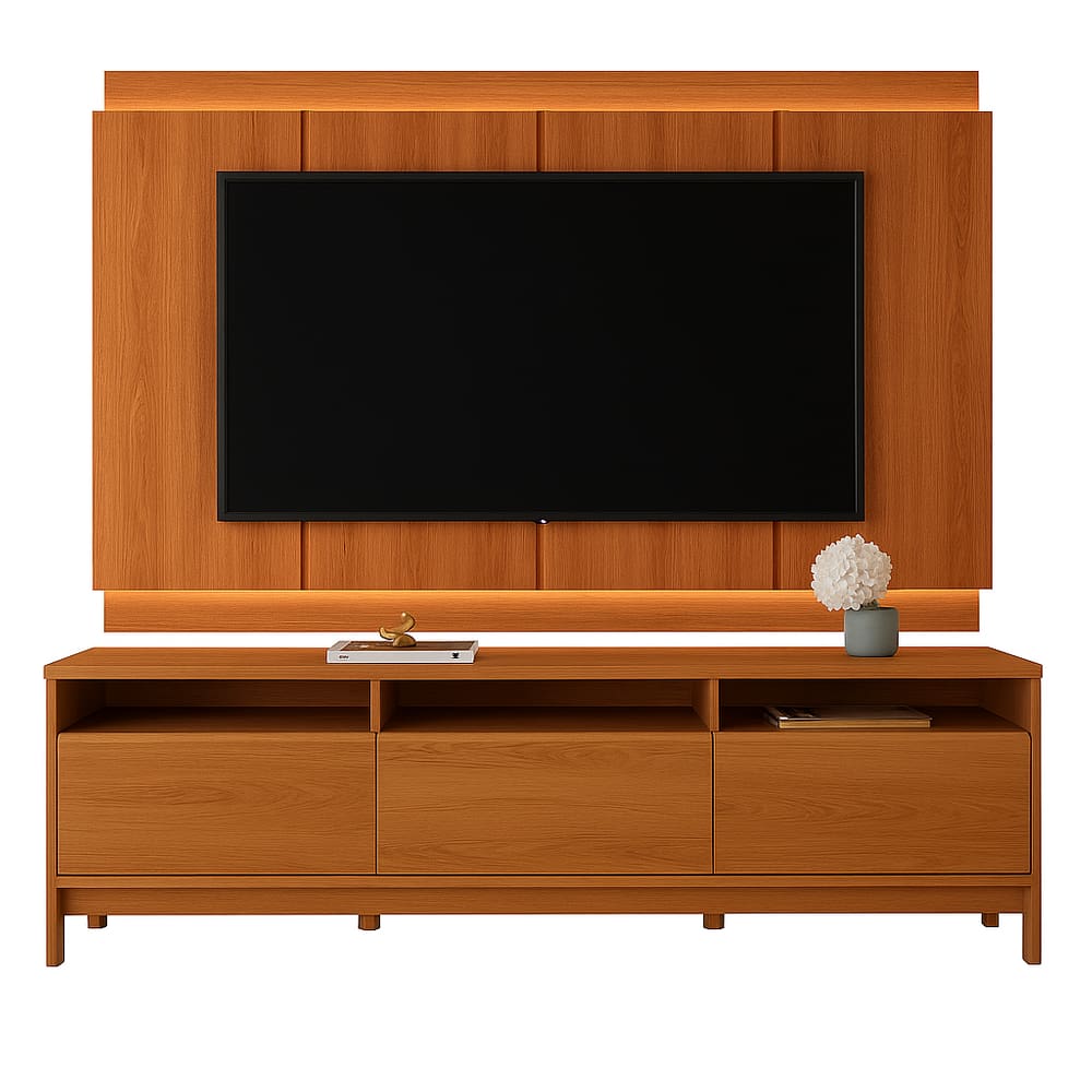 Rack Bancada com Painel para Tv de até 75” em MDF Line