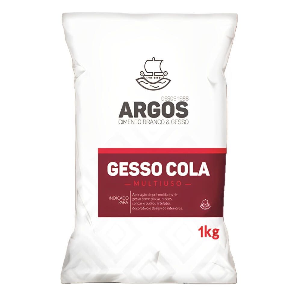 Gesso Cola Multiuso de 1 Kilo - 092 - ARGOS