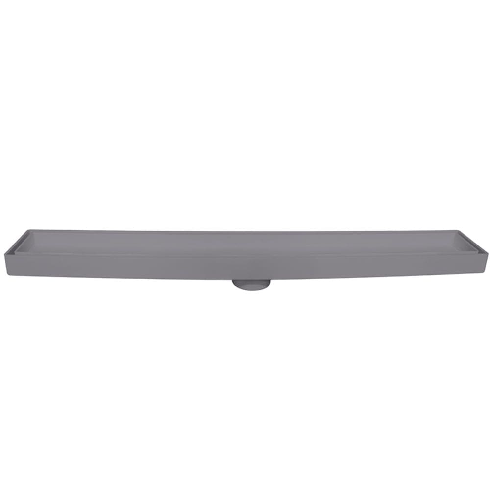 Ralo Invisível Linear com 5x90cm Cinza - 1718 - ESTRELA