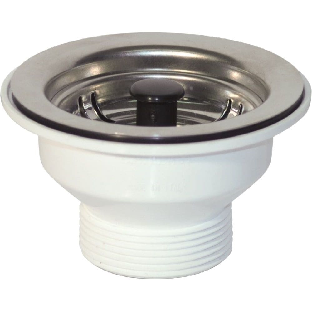 Válvula Americana de Inox com Copo Plástico 3.1/2”” Pino Preto - FABVAL01010101 - FABRINOX