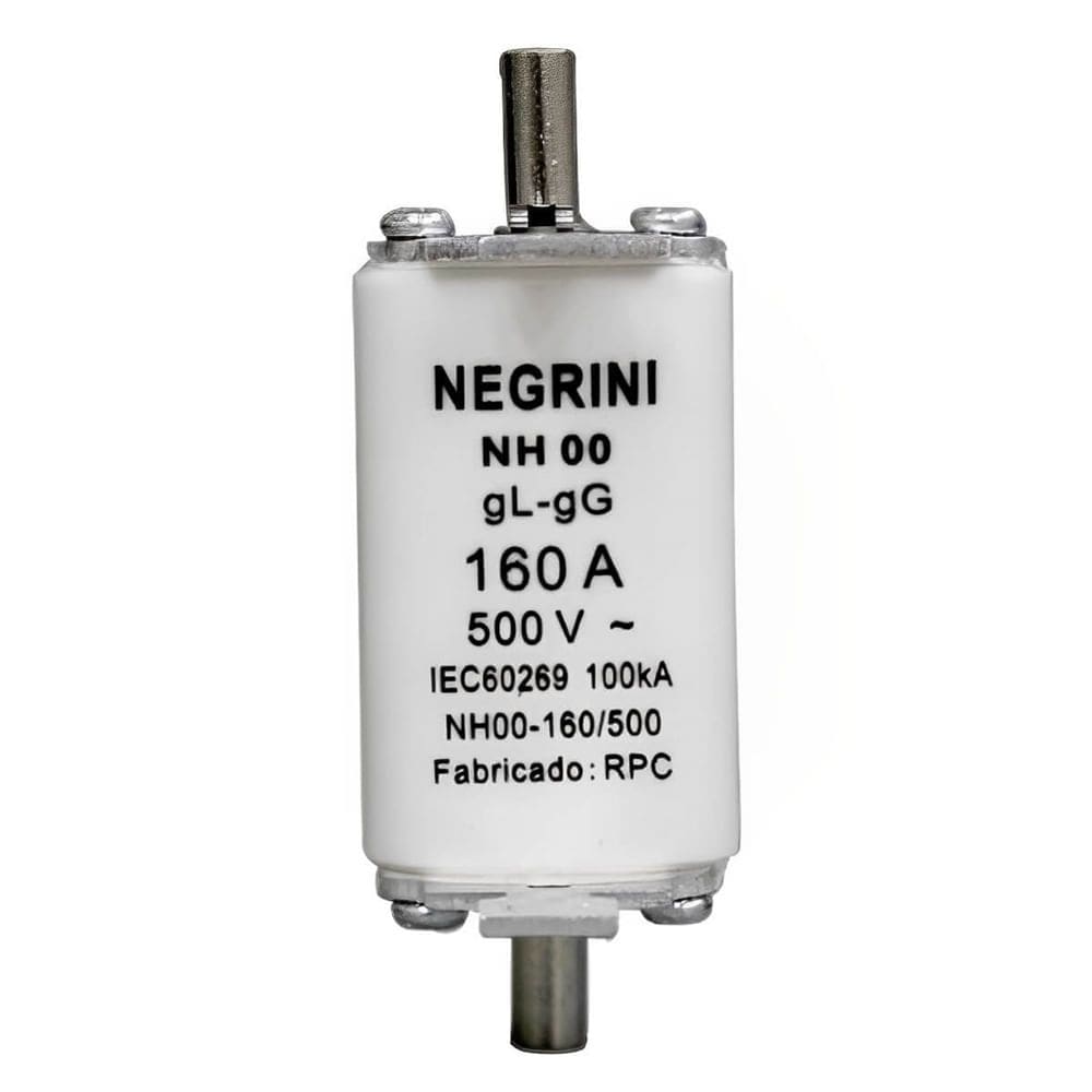 Fusível NH00 160A x 500 Volts - NH-00-160/500 - NEGRINI