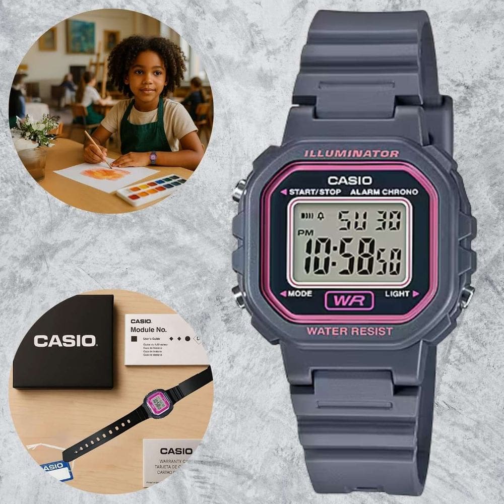 Relógio Casio Infantil Digital Standard Cinza LA-20WH-8ADF