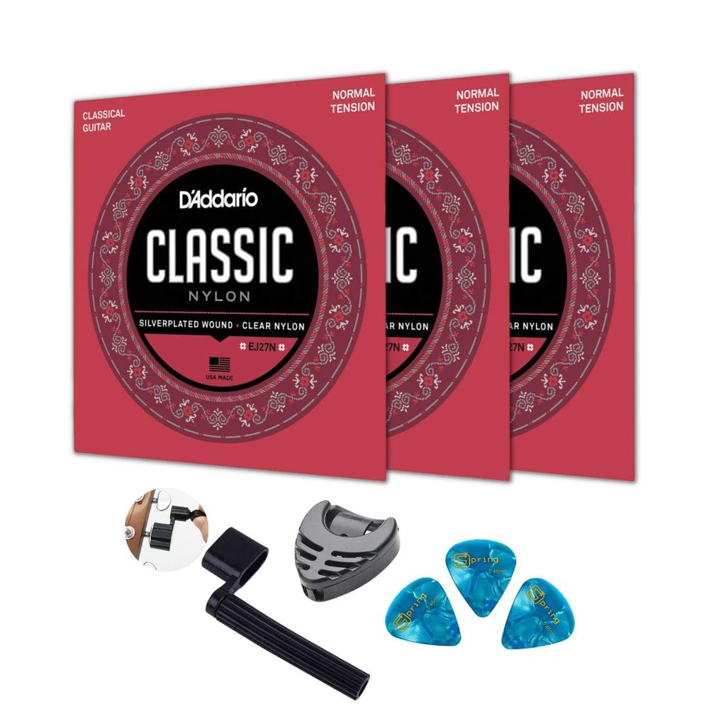 Kit 3 Encordoamentos Violao Nylon Daddario Ej27N