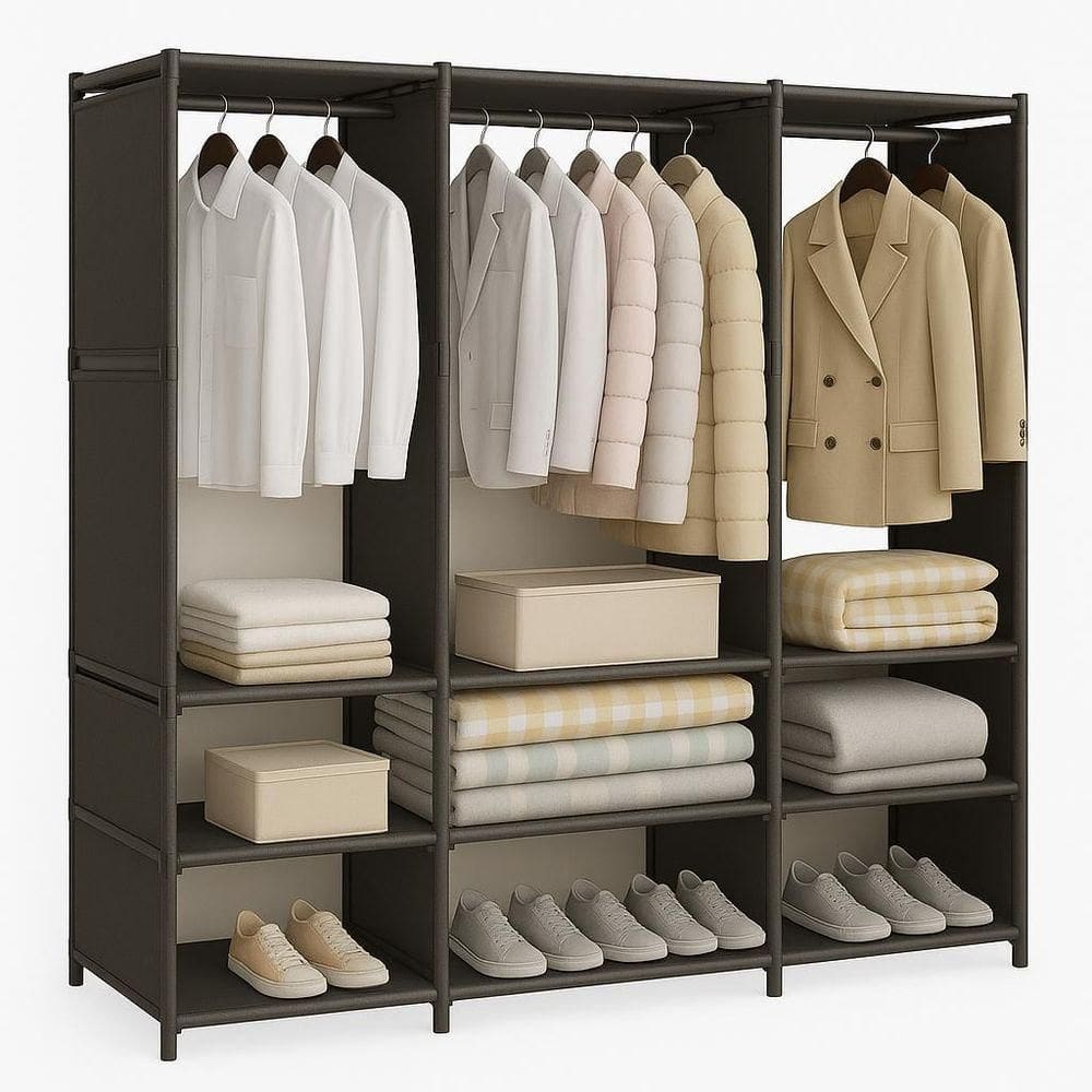 Guarda Roupa Organizador Aberto 3 Divisórias Reforçado