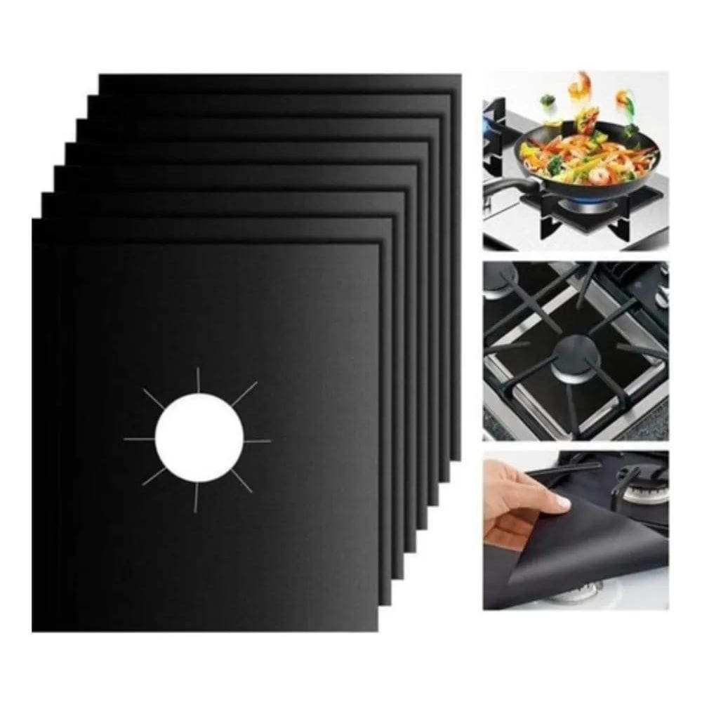 Kit 6 Protetor Boca Fogão Lavável Resistente Teflon 27X27 Cm