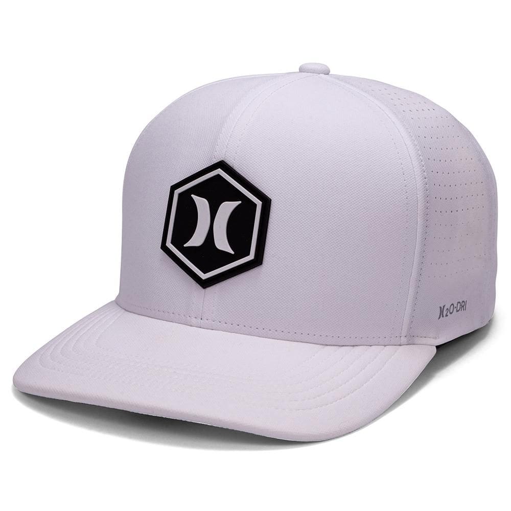 Boné Hurley Aba Curva Hexa SM26 Branco