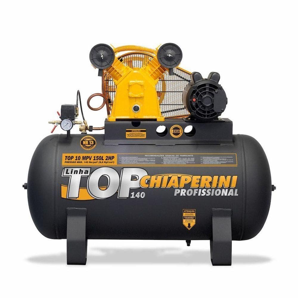 Compressor De Ar M.pressão Tri Aberto 2hp 150l Chiaperini