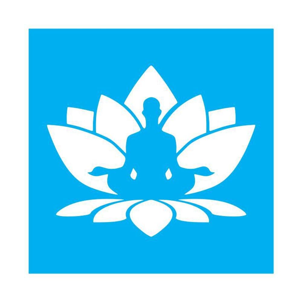 Stencil Tamako Meditação - 30X30Cm - Ref 9641