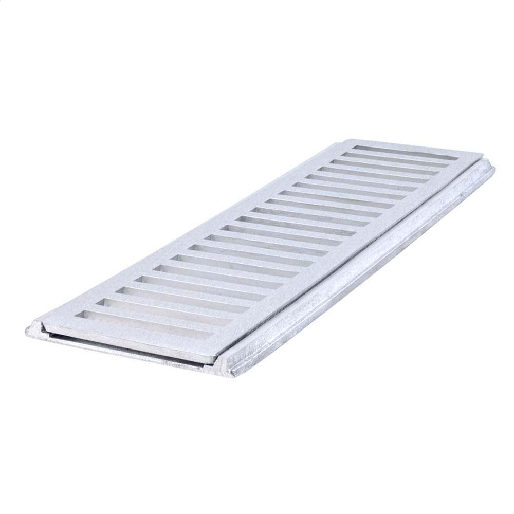 Grelha / Porta Grelha Alumínio Reta 15x100 Polida - 346 - LGMAIS