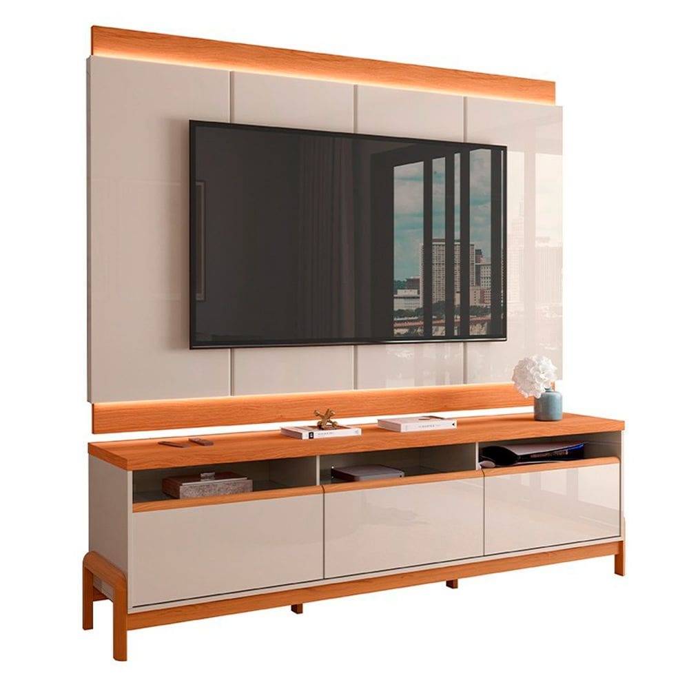 Rack Bancada com Painel para Tv de até 75” em MDF Line
