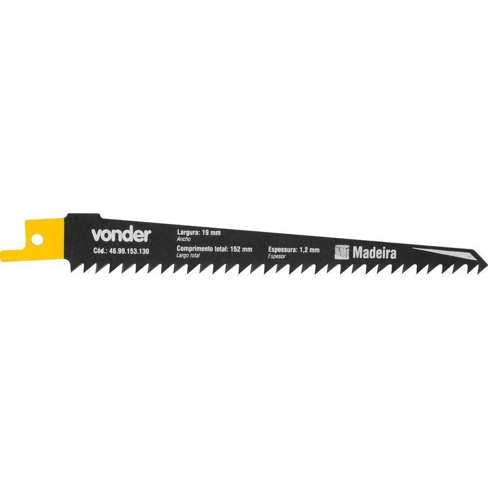 Lâmina Para Serra Sabre Vonder Madeira Com 2 Peças