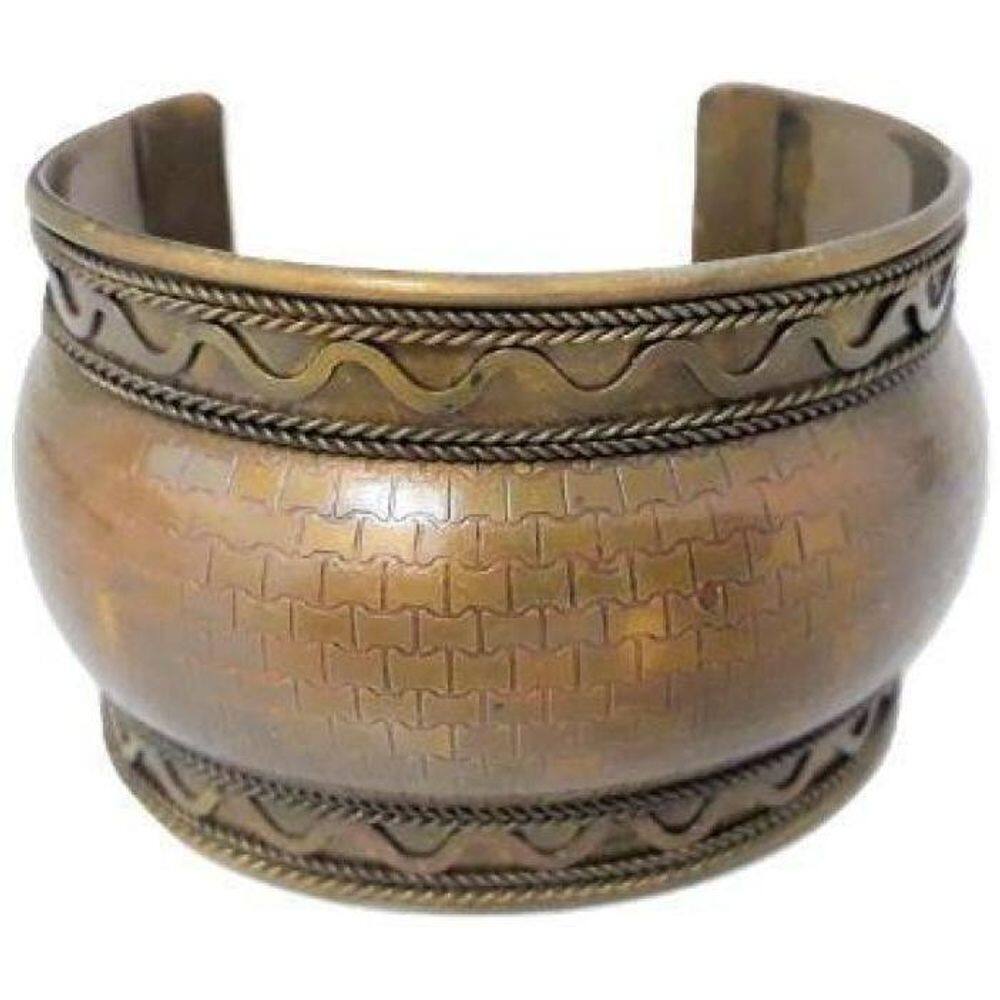 Bracelete Indiano Metal Ouro Velho