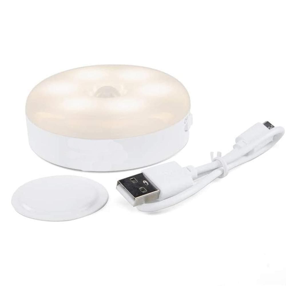 Luminária Led Sem Fio Sensor Movimento Usb Recarregável