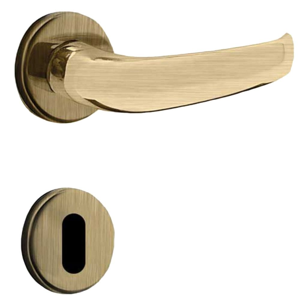 Fechadura para Porta Interna Oxidada 40mm com Roseta MZ920 Standard - 03920A4OX - PAPAIZ