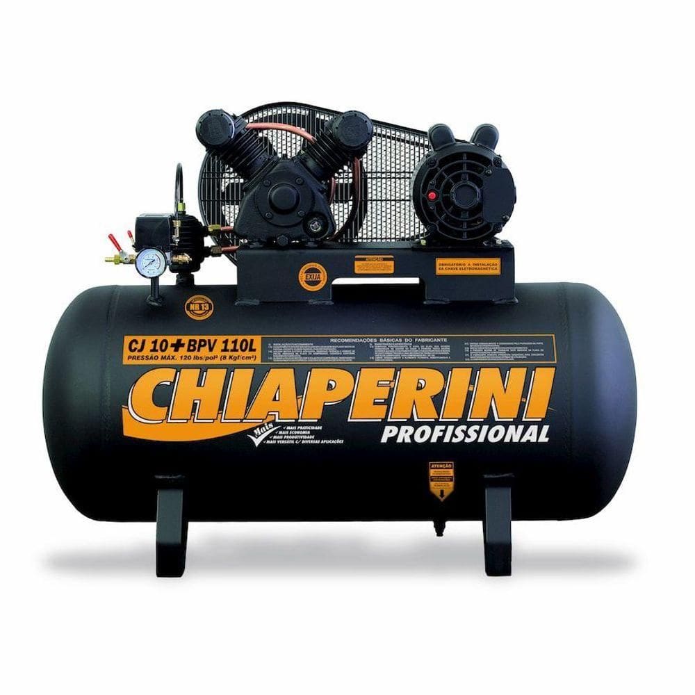 Compressor De Ar B.pressão Mono 2hp 110l 000641 Chiaperini
