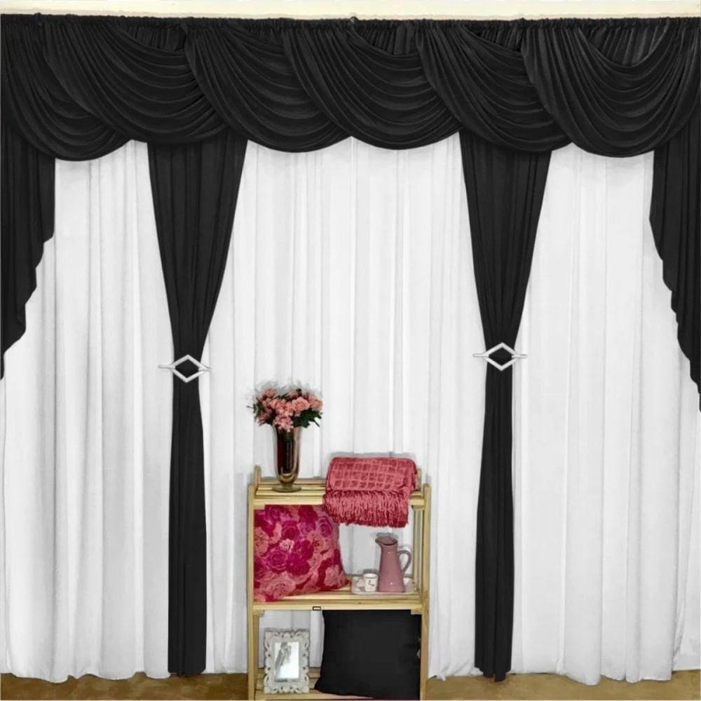 Cortina Brisa Para Varão Em Malha 3,00M X 2,60M Sala Quarto